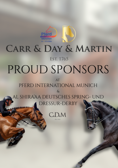 Proud Sponsors German Show Jumping & Dressage Derby Hamburg